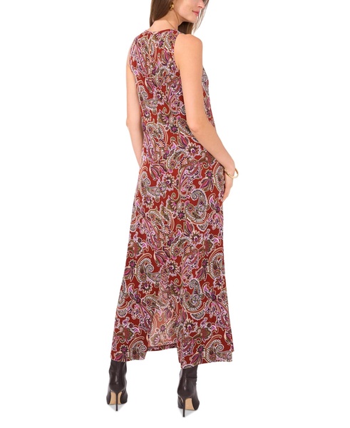 Women's Paisley-Print Sleeveless Maxi Dress