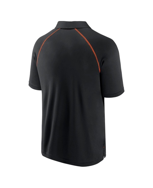 Men's Black Baltimore Orioles Strong Alone Raglan Polo