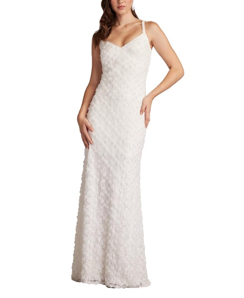 Women's Erma 3D Floral Spaghetti Strap Gown