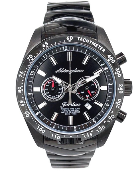 Women's Jordan Chronograph Multifunctional Black Stainless Steel Bracelet Watch 40mm