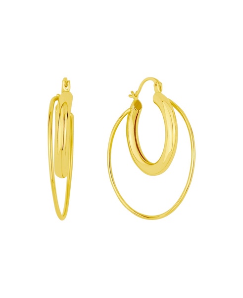 Double Row Hoop Earrings