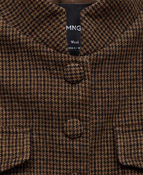 Women's Micro Houndstooth Wool Jacket