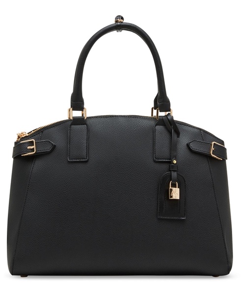 Belted Curved with Convertible Strap Satchel Bag