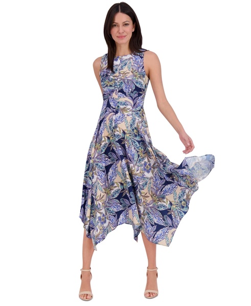Women's Printed High-Low-Hem Dress