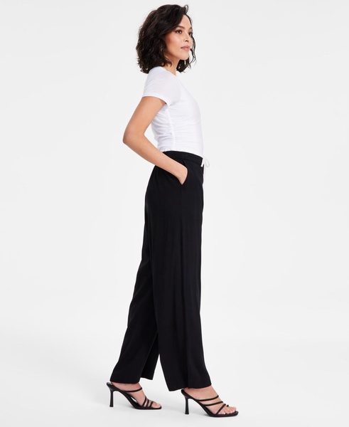 Women's High-Rise Double-Waistband Pants, Exclusively at Macy's 