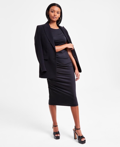 Women's Ruched Sleeveless Midi Dress, Exclusively at Macy's
