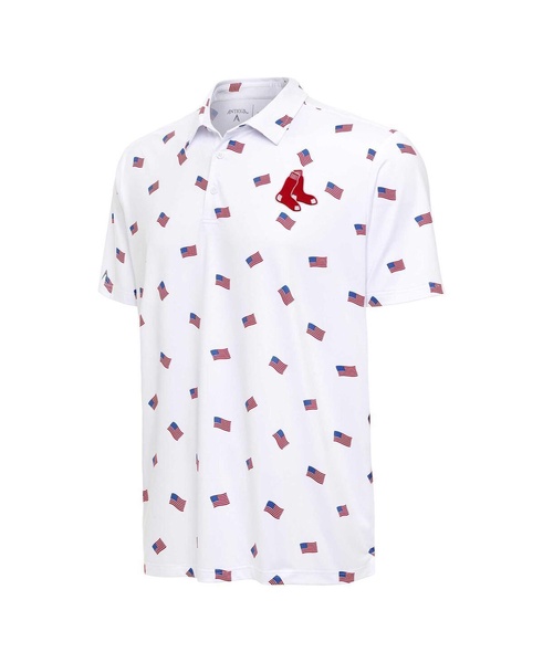 Men's White Boston Red Sox Americana Polo