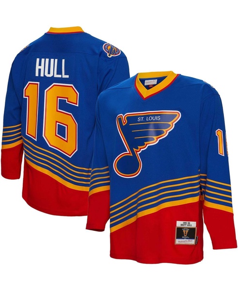 Men's Brett Hull Blue St. Louis Blues 1995 Blue Line Player Jersey