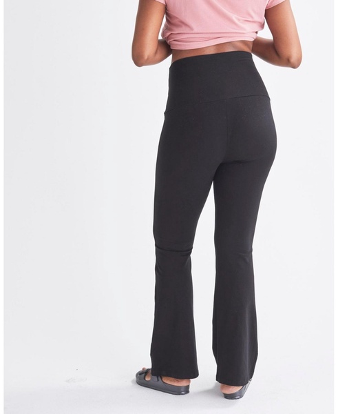 Maternity Angel Deluxe Flare Black Legging Pants