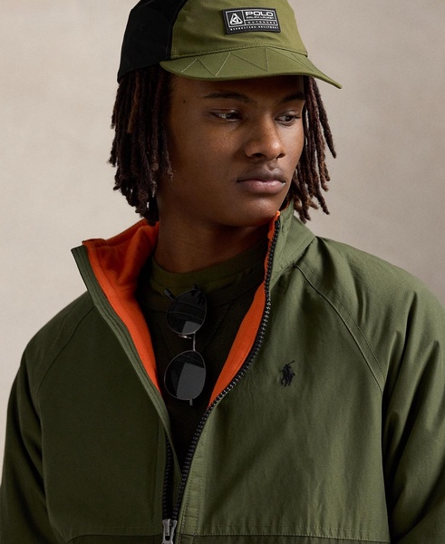 Men's Color-Blocked Raglan-Sleeve Jacket