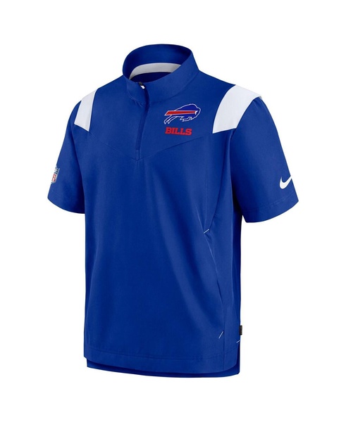 Men's Royal Buffalo Bills Coaches Chevron Lockup Pullover Top
