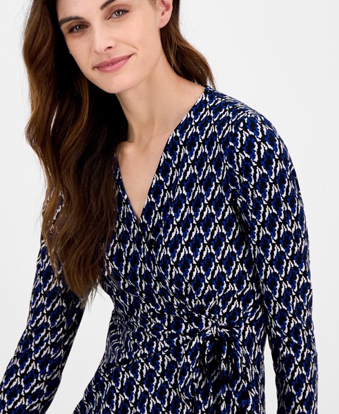 Printed Tie-Waist Top