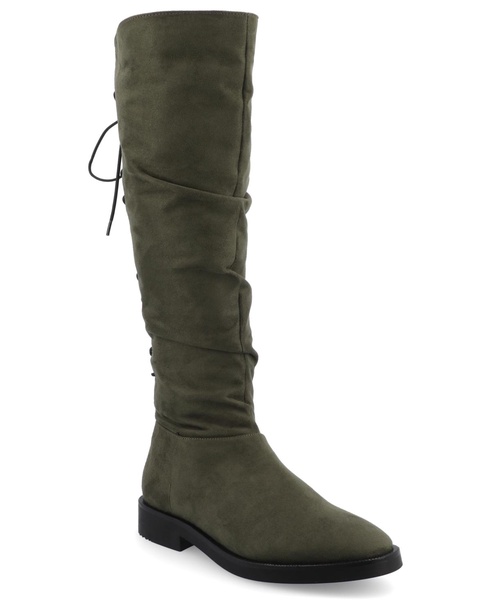 Women's Mirinda Rouched Stretch Knee High Boots