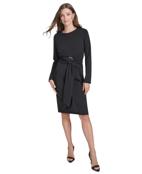 Women's Belted Sheath Dress