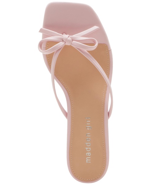 Charlotte Kitten-Heel Bow Dress Sandals