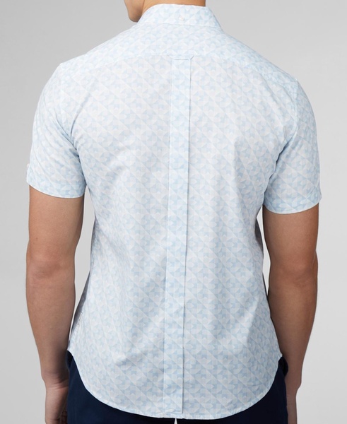 Men's Optic Geo Print Short Sleeve Shirt