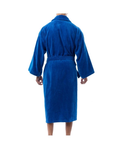 Pure Cotton Men Terry Cloth Bathrobe Super Absorbent Hotel Spa Robe