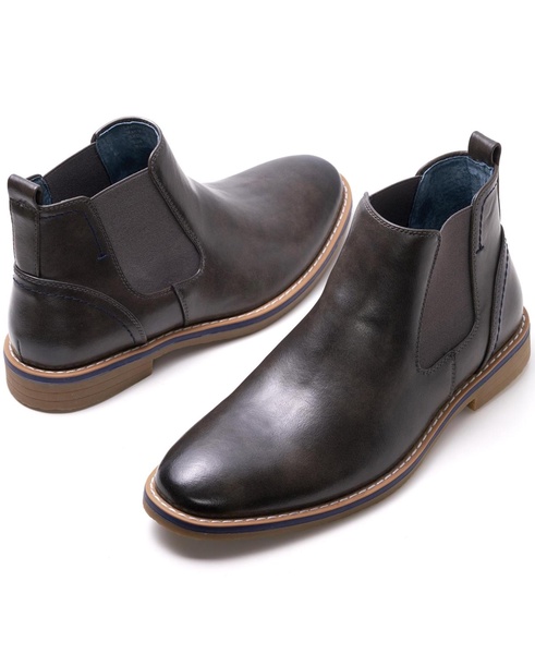 Men's Owen Chelsea Boots Pull Up Ankle Boot Genuine Leather Lined