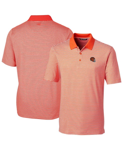 Men's Cincinnati Bengals Helmet Forge Tonal Stripe Stretch Polo