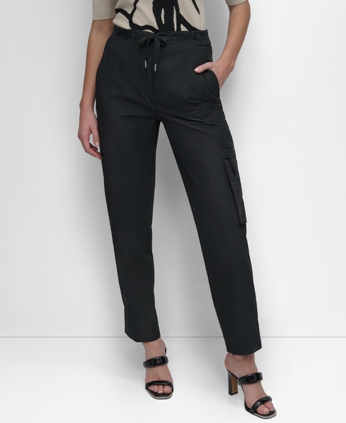 Women's High-Rise Taffeta Cargo Pants 