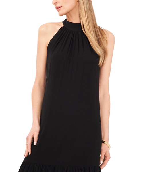 Women's Halter-Neck Tiered Maxi Dress