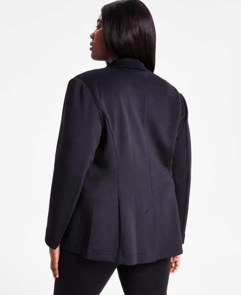 Trendy Plus Size Scuba-Knit Blazer, Created for Macy's