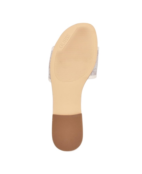 Women's Hammi One Band with Logo and Hardware Flat Sandals