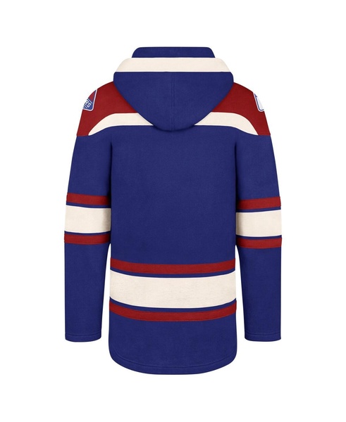 Men's Blue New York Rangers Big and Tall Superior Lacer Pullover Hoodie