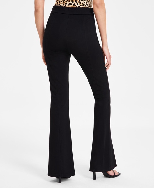 Women's High-Rise Slit-Flare-Leg Ponte Pants, Exclusively at Macy's  