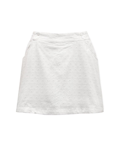 Women's Organic Cotton Eyelet Skort