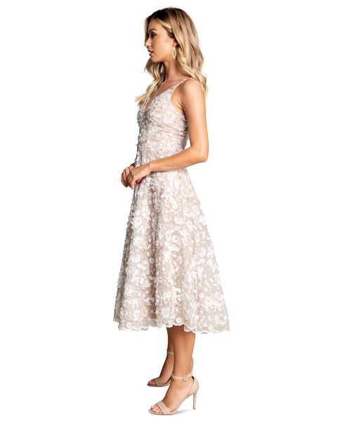 Women's Elisa Floral-Embroidered Midi Dress