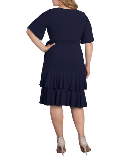 Plus Size Miranda Ruffle Wrap Dress
