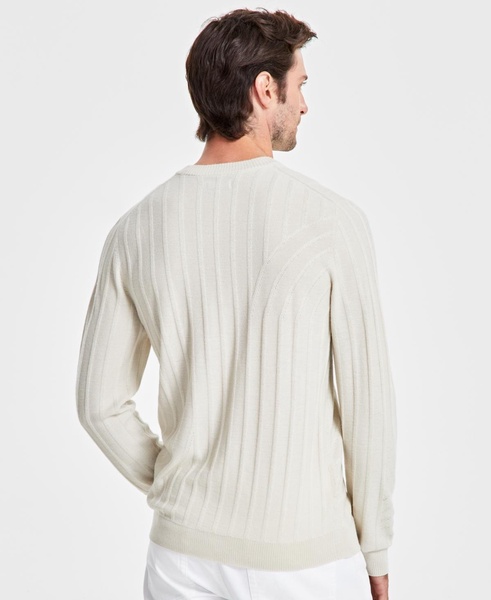 Men's Wool-Blend Textured Sweater, Created for Macy's