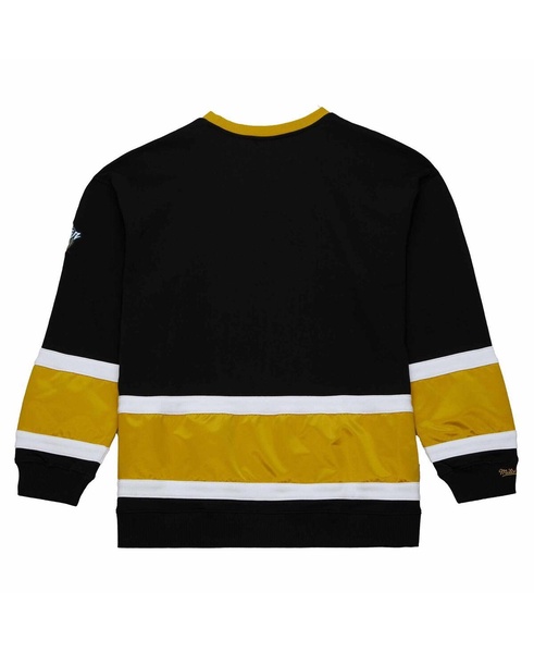Men's Black, Gold Vegas Golden Knights 2024 NHL Winter Classic Satin Insert Fleece Pullover Sweatshirt