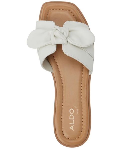 Women's Lavinia Knot-Trim Slide Flat Sandals