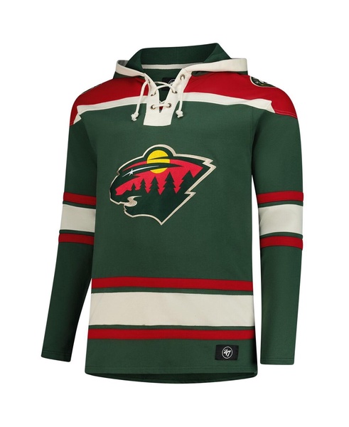 Men's Green Minnesota Wild Big Tall Superior Lacer Fleece Pullover Hoodie
