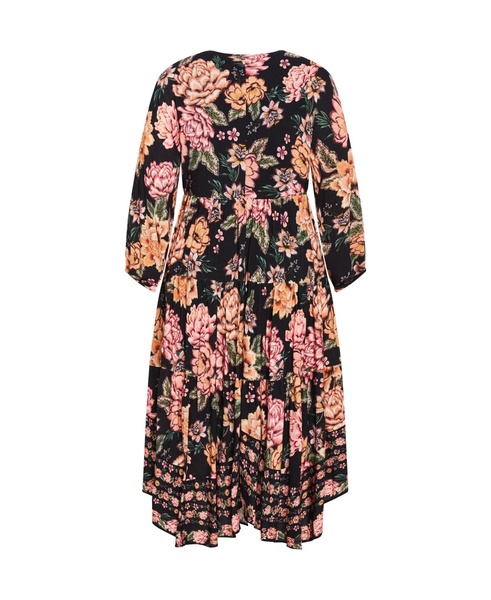 Plus Size Devine Beauty Border Dress