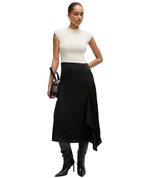 Women's Volant Trim Two-Part Dress