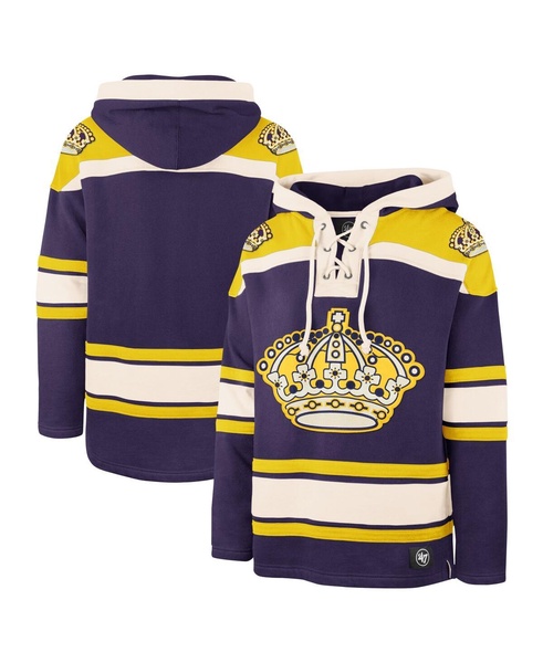 Men's Purple Los Angeles Kings Superior Lacer Pullover Hoodie