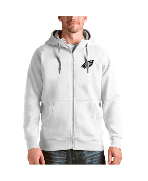 Men's White Philadelphia Eagles Victory Full-Zip Hoodie