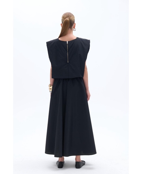 Women's Taffeta Crewneck Blouse