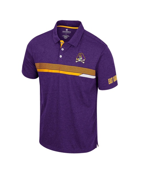 Men's Purple ECU Pirates No Problemo Polo Shirt