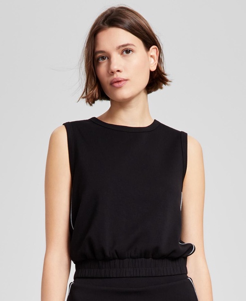 Women's Piping-Trim Sleeveless Top, Exclusively at Macy's 