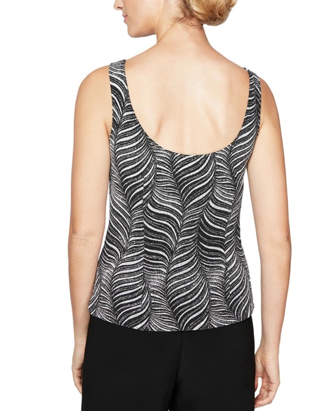 Women's Abstract-Print 3/4-Sleeve Jacket & Tank Top