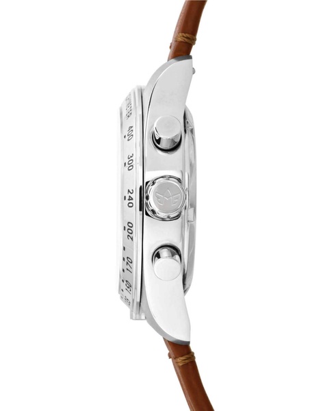 Women's Chronograph Jordan Brown Perforated Leather Strap Watch 40mm