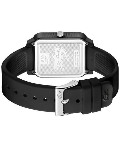 Men's Studio Black Silicone Strap Watch 36mm x 38mm