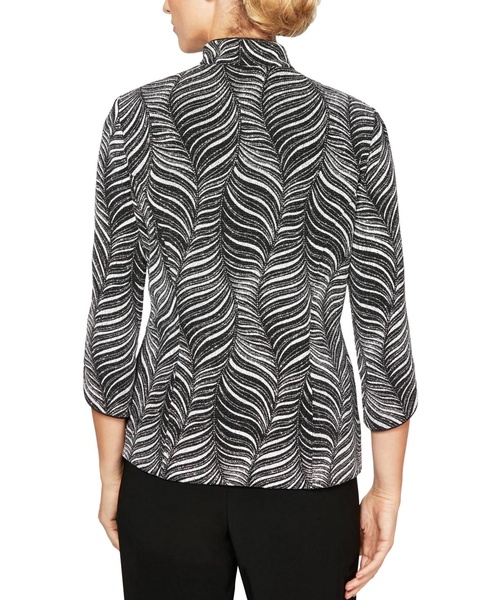 Women's Abstract-Print 3/4-Sleeve Jacket & Tank Top