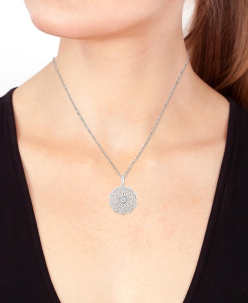 EFFY® Diamond Pendant Necklace (1/3 ct. t.w.) in 14k White Gold