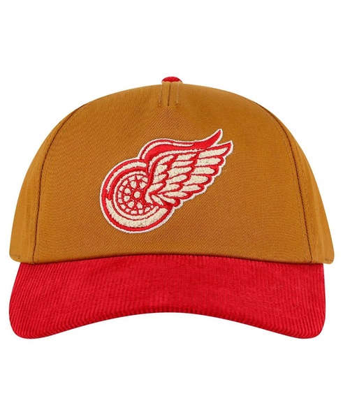 Men's Tan/Red Detroit Red Wings Burnett Adjustable Hat