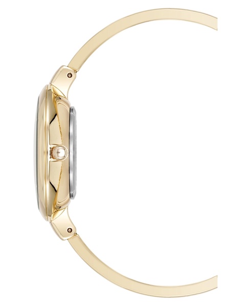 Women's Quartz Charming Floral Gold-Tone Metal Alloy Watch Set, 32mm